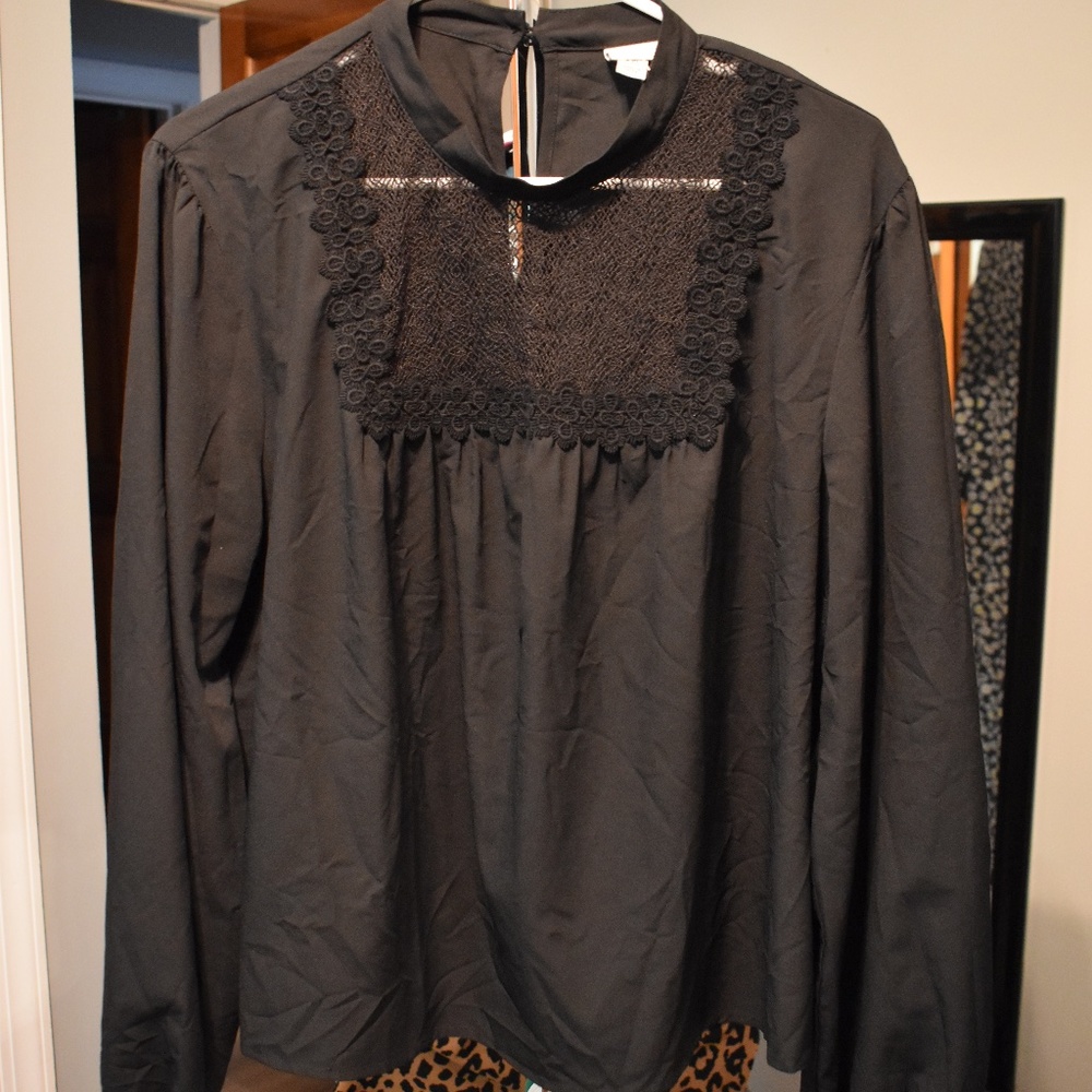 Women's XXL NWOT Black Casual "A New Day" Top